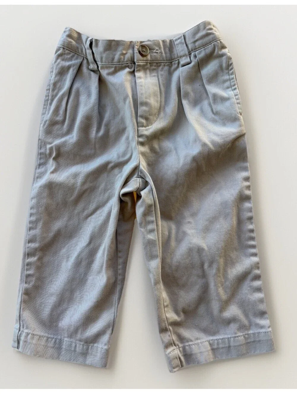 Polo Ralph Lauren Baby Khaki Pants Beige 18M Elastic Waist Cotton Twill Chino